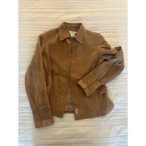 Façonnable S Goatskin Leather Jacket